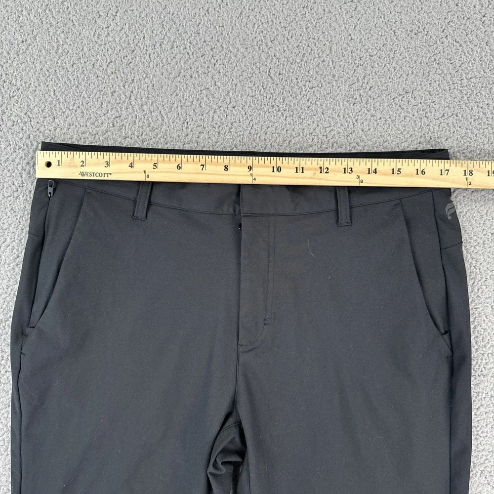 NWT Fabletics The Don Trouser Pants Men 34x32 Black Slim Fit Water Resistant